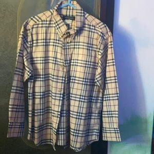Boys button down Burberry shirt